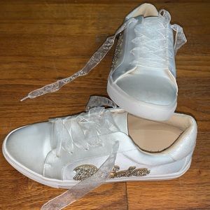 Betsey Johnson Bride Wedding Tennis Shoes